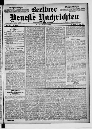 Berliner Neueste Nachrichten vom 21.01.1905