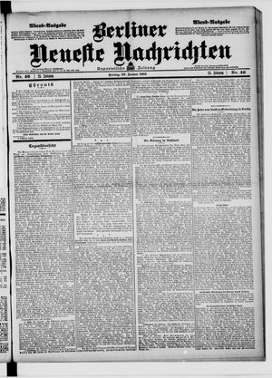 Berliner Neueste Nachrichten vom 27.01.1905