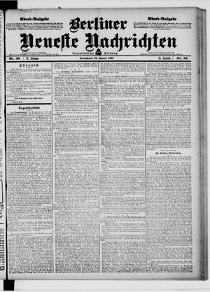 Berliner Neueste Nachrichten vom 28.01.1905