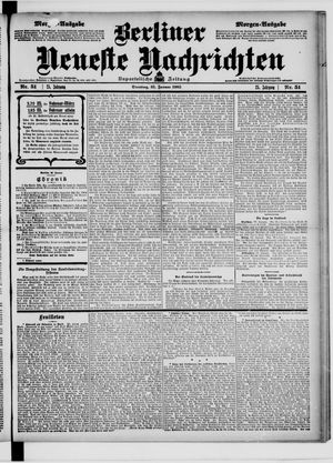 Berliner Neueste Nachrichten vom 31.01.1905