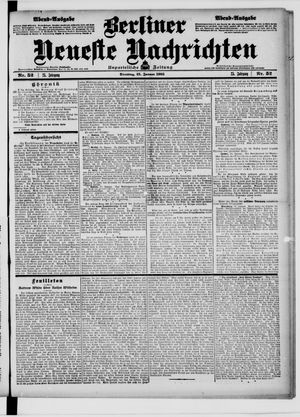 Berliner Neueste Nachrichten vom 31.01.1905