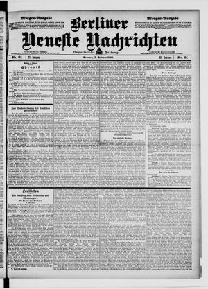 Berliner Neueste Nachrichten vom 05.02.1905
