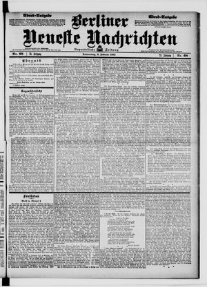 Berliner Neueste Nachrichten vom 09.02.1905