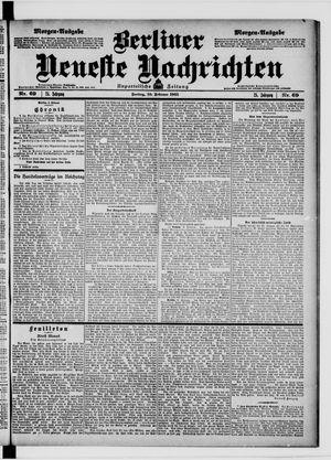 Berliner Neueste Nachrichten vom 10.02.1905