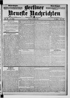 Berliner Neueste Nachrichten vom 10.02.1905