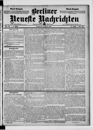 Berliner Neueste Nachrichten vom 11.02.1905