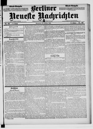 Berliner Neueste Nachrichten vom 25.02.1905