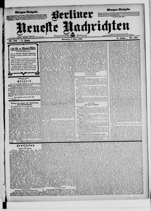 Berliner Neueste Nachrichten on Mar 1, 1905