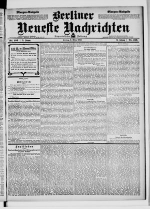 Berliner Neueste Nachrichten vom 03.03.1905