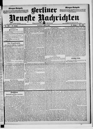 Berliner Neueste Nachrichten vom 07.03.1905