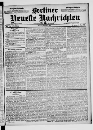 Berliner Neueste Nachrichten vom 12.03.1905