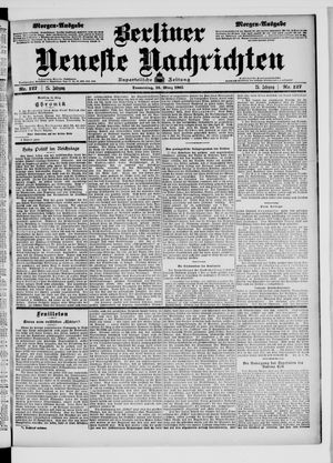 Berliner Neueste Nachrichten vom 16.03.1905