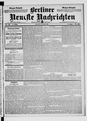 Berliner Neueste Nachrichten vom 18.03.1905
