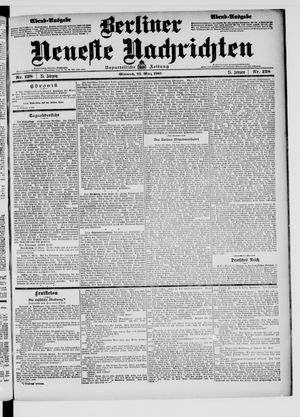 Berliner Neueste Nachrichten vom 22.03.1905