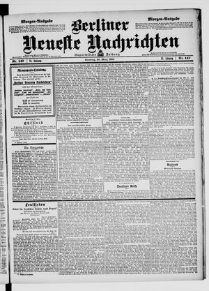 Berliner Neueste Nachrichten vom 28.03.1905
