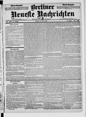 Berliner Neueste Nachrichten vom 02.10.1905