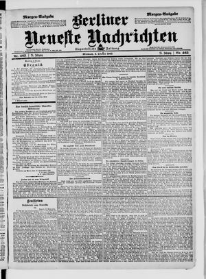 Berliner Neueste Nachrichten on Oct 4, 1905