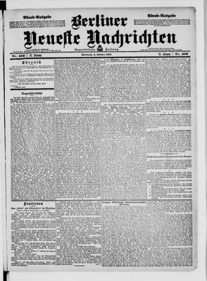 Berliner Neueste Nachrichten vom 04.10.1905