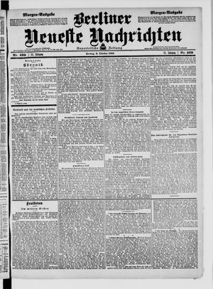 Berliner Neueste Nachrichten vom 06.10.1905