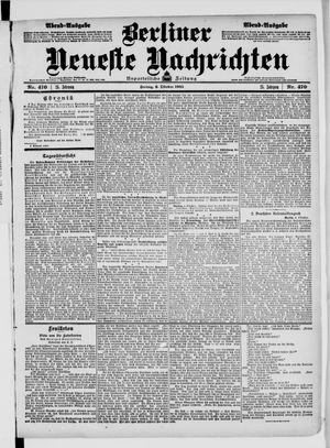 Berliner Neueste Nachrichten vom 06.10.1905