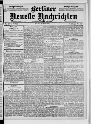 Berliner Neueste Nachrichten vom 12.10.1905