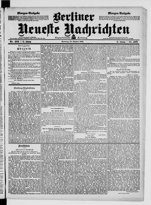 Berliner Neueste Nachrichten vom 15.10.1905