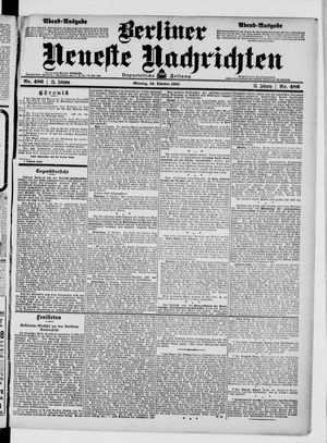 Berliner Neueste Nachrichten on Oct 16, 1905