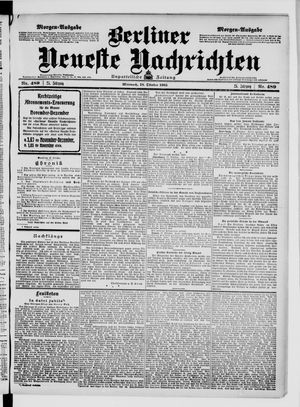 Berliner Neueste Nachrichten vom 18.10.1905