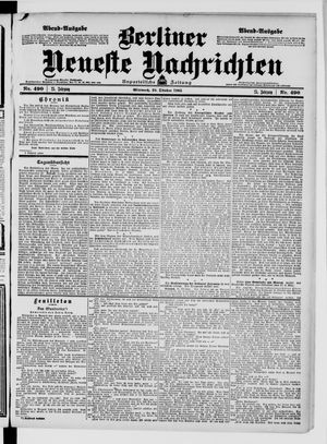 Berliner Neueste Nachrichten vom 18.10.1905