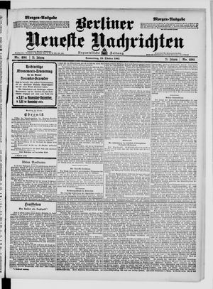 Berliner Neueste Nachrichten vom 19.10.1905