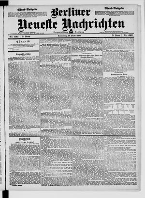 Berliner Neueste Nachrichten vom 19.10.1905