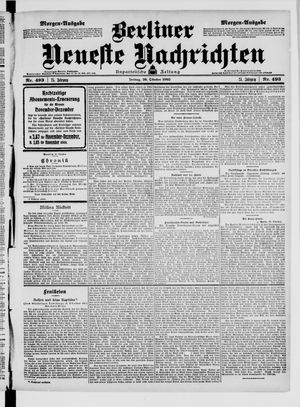 Berliner Neueste Nachrichten vom 20.10.1905