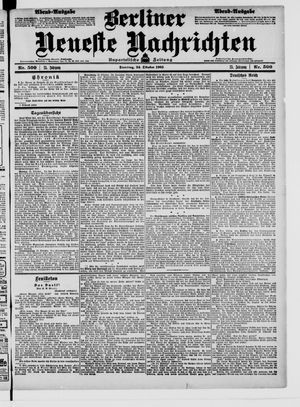 Berliner Neueste Nachrichten vom 24.10.1905