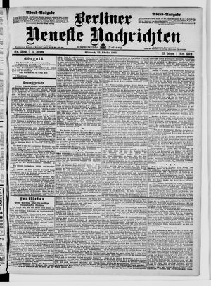 Berliner Neueste Nachrichten vom 25.10.1905