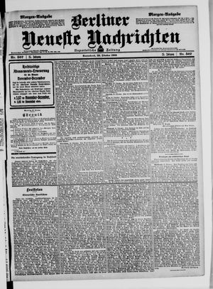 Berliner Neueste Nachrichten vom 28.10.1905