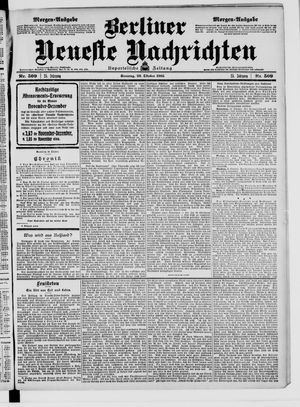 Berliner Neueste Nachrichten vom 29.10.1905