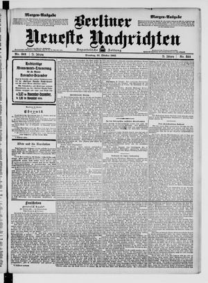 Berliner Neueste Nachrichten vom 31.10.1905