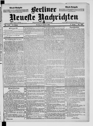 Berliner Neueste Nachrichten on Oct 31, 1905