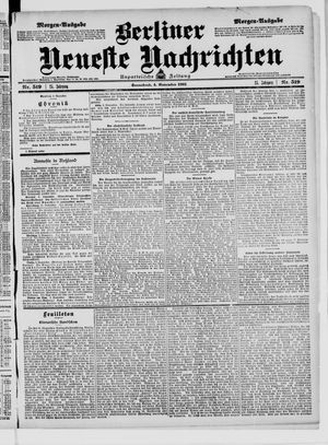 Berliner Neueste Nachrichten vom 04.11.1905
