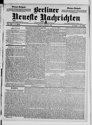 Berliner Neueste Nachrichten vom 05.11.1905