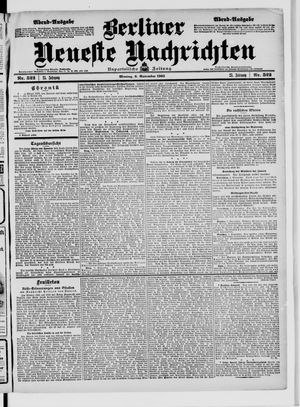 Berliner Neueste Nachrichten vom 06.11.1905