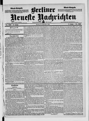 Berliner Neueste Nachrichten vom 10.11.1905