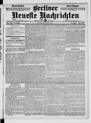 Berliner Neueste Nachrichten vom 16.11.1905