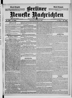 Berliner Neueste Nachrichten vom 23.11.1905