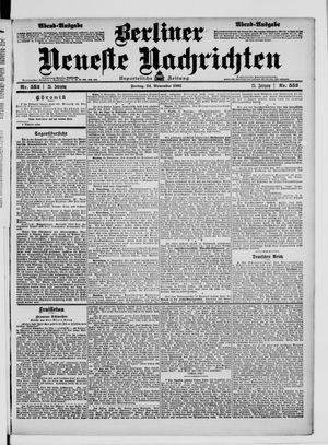 Berliner Neueste Nachrichten vom 24.11.1905