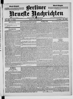 Berliner Neueste Nachrichten vom 25.11.1905