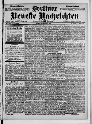 Berliner Neueste Nachrichten vom 28.11.1905