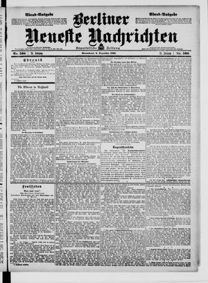 Berliner Neueste Nachrichten vom 02.12.1905