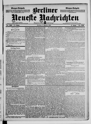 Berliner Neueste Nachrichten vom 05.12.1905