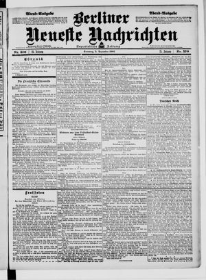 Berliner Neueste Nachrichten vom 05.12.1905